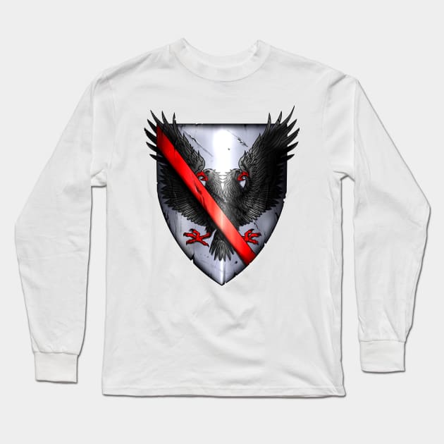 Bertrand du Guesclin – Coat of arms Long Sleeve T-Shirt by blackroserelicsshop@gmail.com